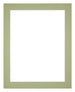 Passepartout 28x35cm Karton Mintgrün Rand 4cm Gerade - Vorne | Yourdecoration.de