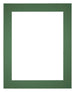 Passepartout 35x45cm Karton Waldgrün Rand 5cm Gerade - Vorne | Yourdecoration.de