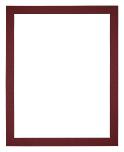 Passepartout 24x30cm Karton Weinrot Rand 3cm Gerade - Vorne | Yourdecoration.de