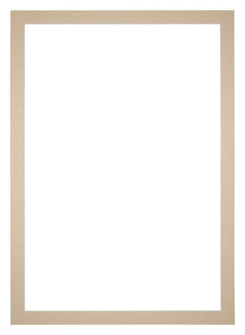 Passepartout 50x70cm Karton Beige Rand 3cm Gerade - Vorne | Yourdecoration.de