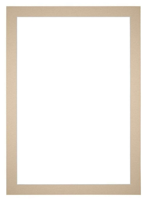 Passepartout 60x84cm Karton Beige Rand 4cm Gerade - Vorne | Yourdecoration.de