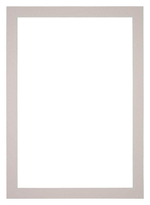 Passepartout 60x84cm Karton Grau Granit Rand 4cm Gerade - Vorne | Yourdecoration.de