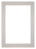 Passepartout 25x35cm Karton Grau Granit Rand 6cm Gerade - Vorne | Yourdecoration.de