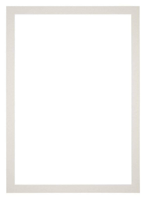 Passepartout 30x42cm Karton Hellgrau Rand 3cm Gerade - Vorne | Yourdecoration.de