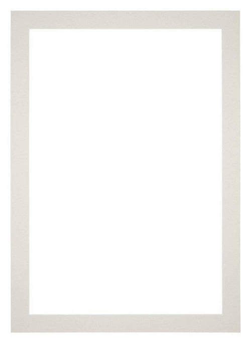 Passepartout 60x84cm Karton Hellgrau Rand 4cm Gerade - Vorne | Yourdecoration.de