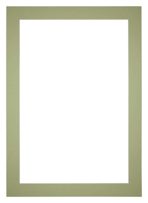 Passepartout 42x60cm Karton Mintgrün Rand 5cm Gerade - Vorne | Yourdecoration.de