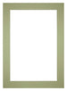 Passepartout 25x35cm Karton Mintgrün Rand 6cm Gerade - Vorne | Yourdecoration.de