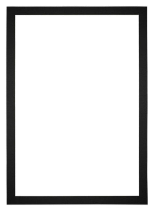 Passepartout 30x42cm Karton Schwarz Rand 3cm Gerade - Vorne | Yourdecoration.de
