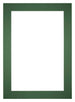 Passepartout 25x35cm Karton Waldgrün Rand 6cm Gerade - Vorne | Yourdecoration.de