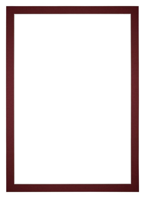 Passepartout 30x42cm Karton Weinrot Rand 3cm Gerade - Vorne | Yourdecoration.de