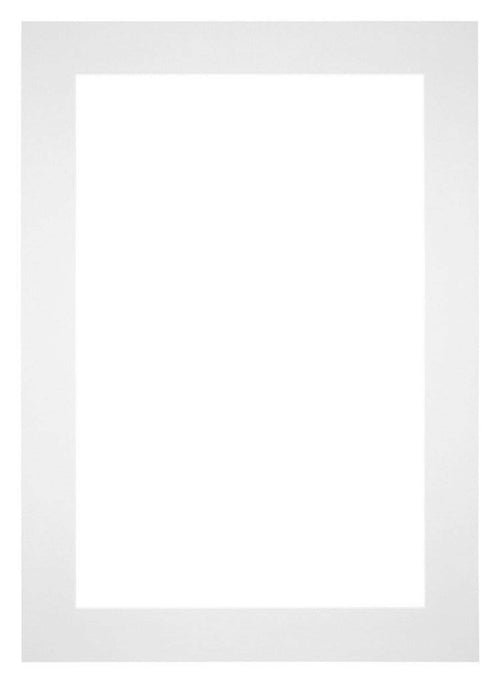 Passepartout 25x35cm Karton Weiss Rand 6cm Gerade - Vorne | Yourdecoration.de