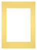Passepartout 59,4x84cm A1/A2 Karton Gelb Rand Gerade - Vorne | Yourdecoration.de