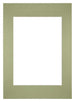 Passepartout 59,4x84cm A1/A2 Karton Mintgrün Rand Gerade - Vorne | Yourdecoration.de