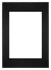 Passepartout 59,4x84cm A1/A2 Karton Schwarz Rand Gerade - Vorne | Yourdecoration.de