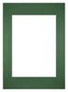 Passepartout 59,4x84cm A1/A2 Karton Waldgrün Rand Gerade - Vorne | Yourdecoration.de