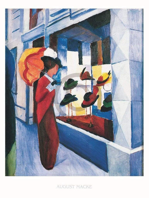 August Macke - Hutladen Kunstdruck 60x80cm | Yourdecoration.de