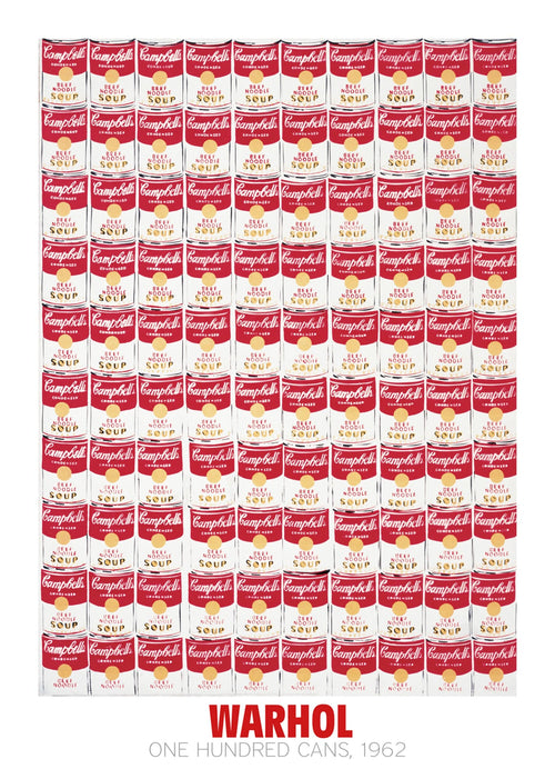 Andy Warhol - One Hundred Cans 1962 Kunstdruck 65x90cm | Yourdecoration.de