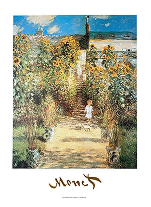 Claude Monet - The Monet's Garden at Vétheuil Kunstdruck 50x70cm | Yourdecoration.de