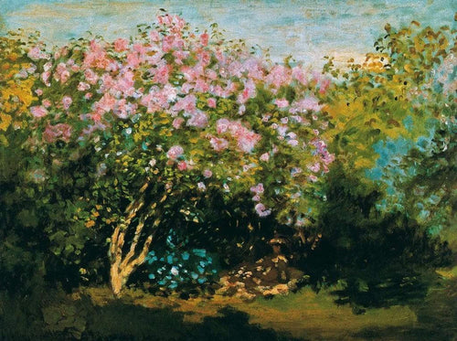 Claude Monet - Blühender Flieder in der Sonne Kunstdruck 80x60cm | Yourdecoration.de