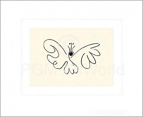 Pablo Picasso - Le Papillon Kunstdruck 50x60cm | Yourdecoration.de