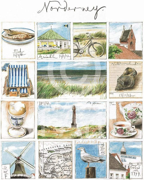Sabine Gerke - Norderney Kunstdruck 40x50cm | Yourdecoration.de