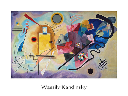 Wassily Kandinsky - Jaune, Rouge, Bleu Kunstdruck 80x60cm | Yourdecoration.de