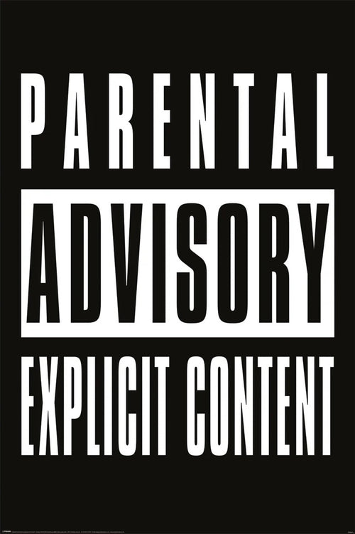 pyramid pp35241 parental advisory explicit content poster 61x91,5cm | Yourdecoration.de