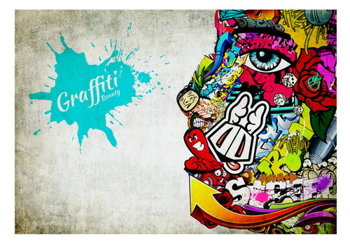 Fototapete - Graffiti Beauty - Vliestapete