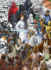 Komar Star Wars Classic Cartoon Collage Fototapete 184x254cm 4-delig | Yourdecoration.de