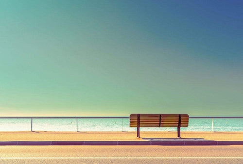 Wizard+Genius Bench and Sea Vlies Fototapete 384x260cm 8-bahnen | Yourdecoration.de