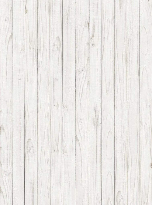 Wizard+Genius White Wooden Wall Vlies Fototapete 192x260cm 4-bahnen | Yourdecoration.de