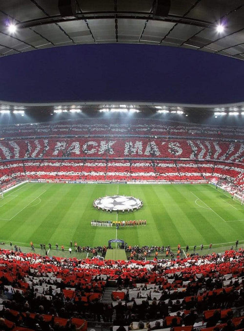 Wizard+Genius FC Bayern München Stadion Choreo Vlies Fototapete 192x260cm 4-bahnen | Yourdecoration.de