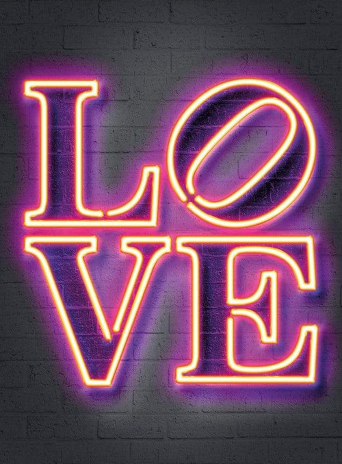 Wizard+Genius Neon Tube Love Vlies Fototapete 192x260cm 4-bahnen | Yourdecoration.de