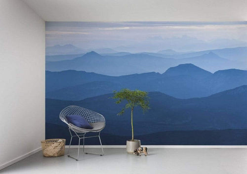 Komar Blue Mountain Vlies Fototapete 400x250cm 4-bahnen Sfeer | Yourdecoration.de
