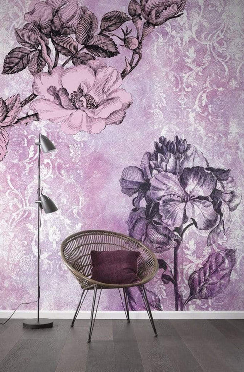 Komar Baroque Pink Vlies Fototapete 200x250cm 2-bahnen Sfeer | Yourdecoration.de