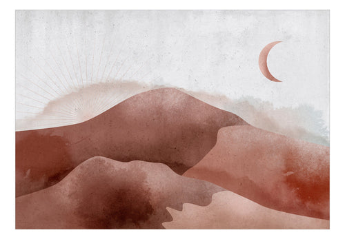 Fototapete - Desert in the Moonlight - Vliestapete
