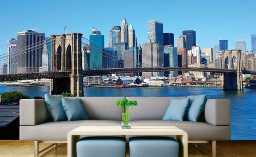 Dimex Brooklyn Bridge 1 Fototapete 375x250cm 5-Bahnen Sfeer | Yourdecoration.nl