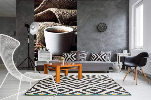 Dimex Cup of Coffee Fototapete 150x250cm 2-Bahnen Sfeer | Yourdecoration.nl