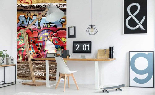 Dimex Graffiti Street Fototapete 150x250cm 2-Bahnen Sfeer | Yourdecoration.nl