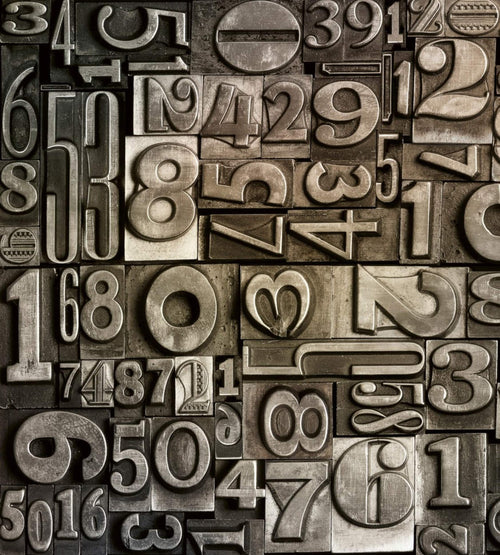 Dimex Typeset Fototapete 225x250cm 3-Bahnen | Yourdecoration.de