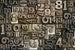 Dimex Typeset Fototapete 375x250cm 5-Bahnen | Yourdecoration.de