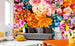 Dimex Vintage Flowers Fototapete 375x250cm 5-Bahnen Interieur | Yourdecoration.de