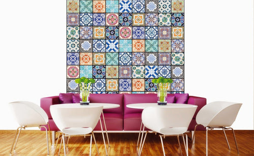Dimex Vintage Tiles Fototapete 225x250cm 3-Bahnen Interieur | Yourdecoration.de