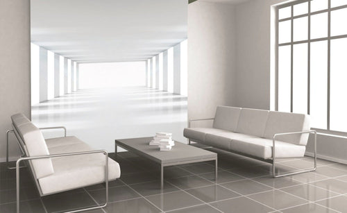 Dimex White Corridor Fototapete 225x250cm 3-Bahnen Interieur | Yourdecoration.de