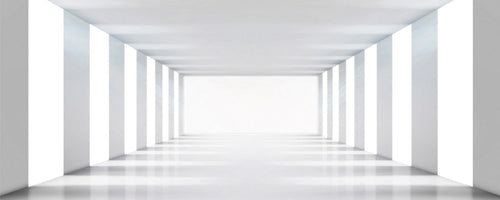 Dimex White Corridor Fototapete 375x150cm 5-Bahnen | Yourdecoration.de