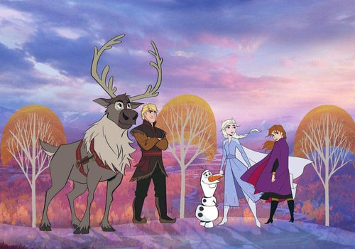 Komar Frozen Autumn Forest Vlies Fototapete 400x280cm 8-bahnen | Yourdecoration.de