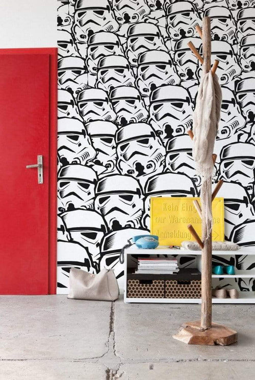 Komar Star Wars Stormtrooper Swarm Vlies Fototapete 250x280cm 5-Bahnen Sfeer | Yourdecoration.nl