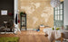 Komar Vintage World Map Vlies Fototapete 500x280cm 10-Bahnen Sfeer | Yourdecoration.nl