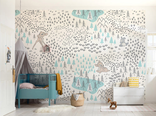 Komar Vlies Fototapete Iadx8 057 Bambi Woodland Interieur | Yourdecoration.de