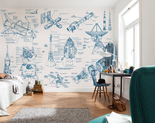 Komar Vlies Fototapete Iax8 0016 Spacecraft Architecture Interieur | Yourdecoration.de